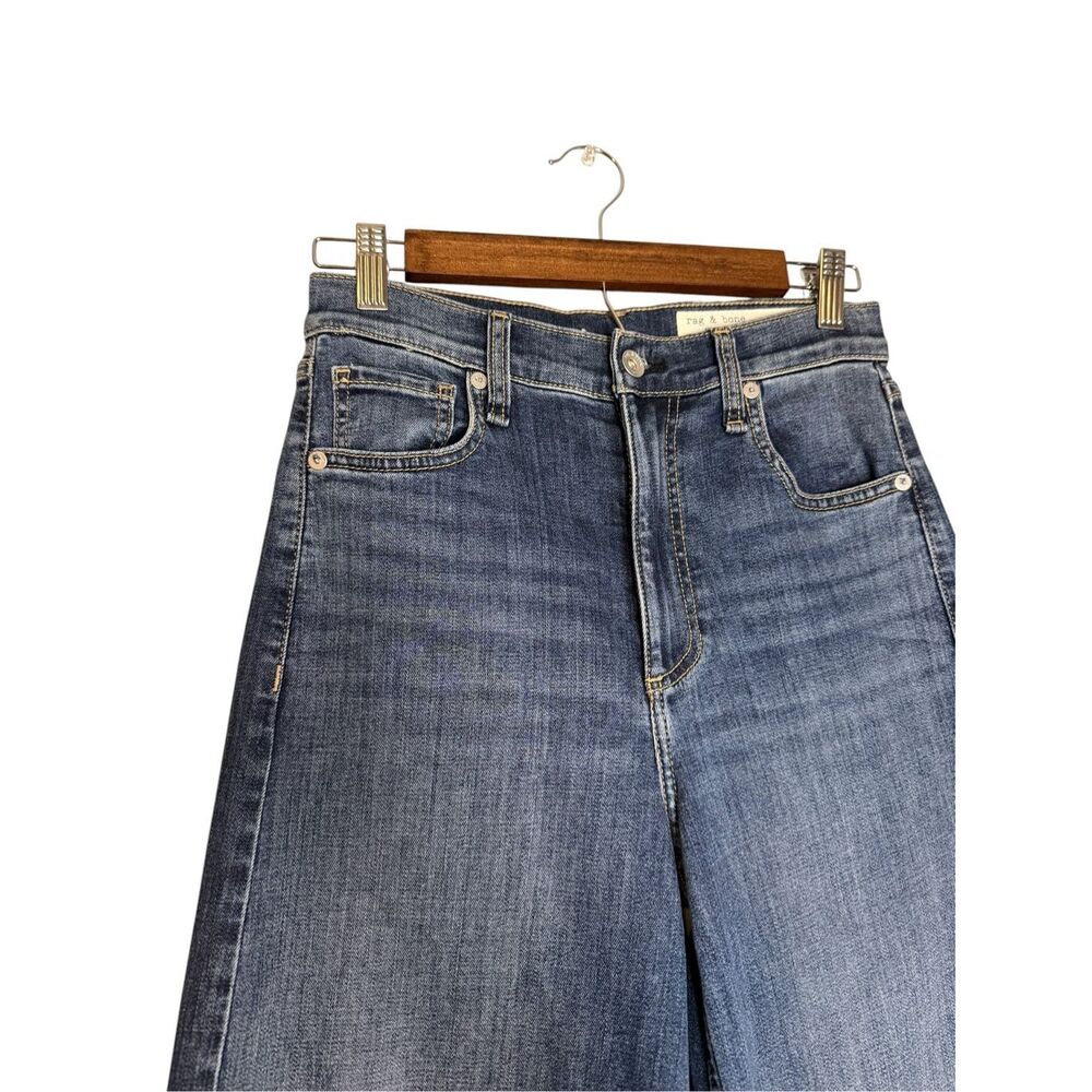 Rag & Bone Serena Full‎ Length High Rise Wide Leg Jeans Size 25 NWT - Picture 4 of 8